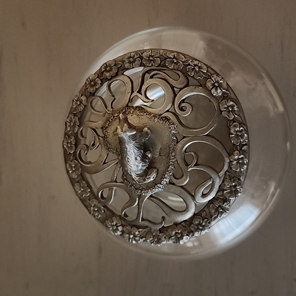 Trinket Jar with Pewter Dog Top by Davis Brown - Picture 5 of 6